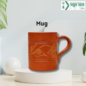 Clay Mug Floral