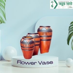 Clay Flower Vase