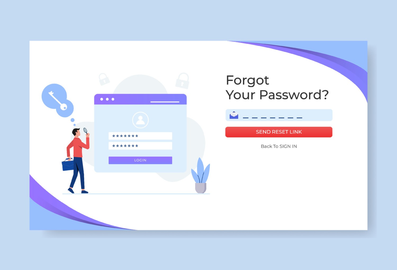 Forgot Password Page Image