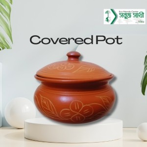 Clay Covered Pot Medium