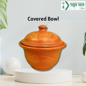 Covered Bowl (Floral) L